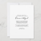 ミニマルシンプルリストEnsayo General 招待状 (正面)