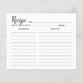 ミニマルシンプルレシピカード (正面)