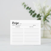 ミニマルシンプルレシピカード (スタンド正面)