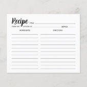 ミニマルシンプルレシピカード (正面)