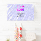 ミニマルシンプルロゴ/デザインをここに追加文字 横断幕 (インサイチュ)