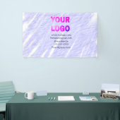 ミニマルシンプルロゴ/デザインをここに追加文字 横断幕 (トレードショー)