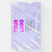 ミニマルシンプルロゴ/デザインをここに追加文字 横断幕 (縦)