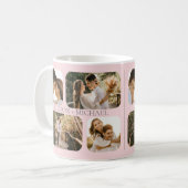 ミニマルシンプル主義のラウンドエッジ写真カップル名 コーヒーマグカップ (正面左)