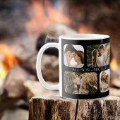 ミニマルシンプル主義のラウンドエッジ写真カップル名 コーヒーマグカップ