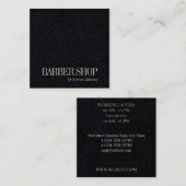 ミニマルシンプル主義の優雅さ スクエア名刺 (正面/裏面)