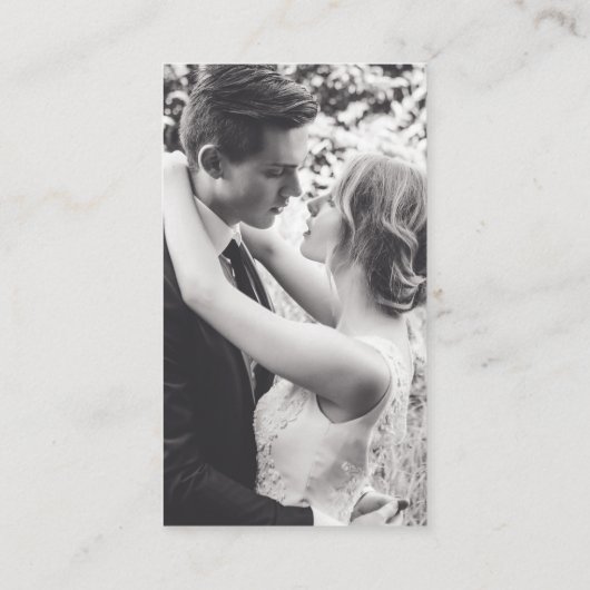 ミニマルシンプル主義の写真撮影者 名刺 (裏面)