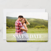 ミニマルシンプル主義の写真2 | QRコードWebサイト セーブザデート (正面)