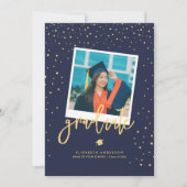 ミニマルシンプル主義の大学院写真卒業 案内状 (正面)