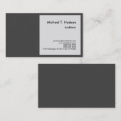 ミニマルシンプル主義の平人建築家グレモダンー 名刺 (正面/裏面)