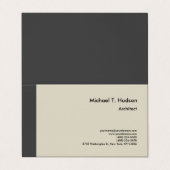 ミニマルシンプル主義の建築家モダン 名刺 (外部フラット)