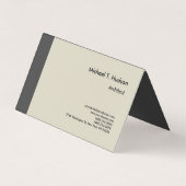 ミニマルシンプル主義の建築家モダン 名刺 (正面)