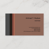 ミニマルシンプル主義の建築家モダン 名刺 (正面)