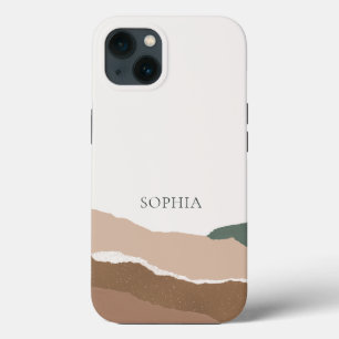 ミニマルシンプル主義の横向き裂けエッジiPhoneケース iPhone 13ケース