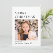 ミニマルシンプル主義の社説クリスマスカード シーズンカード (スタンド正面)