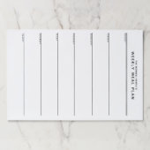 ミニマルシンプル主義の食事計画 ペーパーパッド (正面)