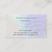 ミニマルシンプル主義の高級ホログラフィカスタムックのロゴ ロイヤリティカード (裏面)