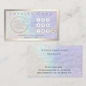 ミニマルシンプル主義の高級ホログラフィカスタムックのロゴ ロイヤリティカード (正面/裏面)