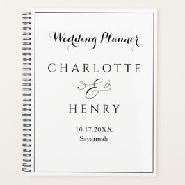 ミニマルシンプル主義エレガントな結婚式 プランナー手帳