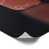 ミニマルシンプル主義スカンジナビアのポスターアートプリント ポスター (角)