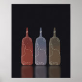 ミニマルシンプル主義スカンジナビアのポスターアートプリント ポスター (正面)