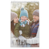 ミニマルシンプル主義フォトカカッコいいースタイポグラフィ カレンダー (カバー)