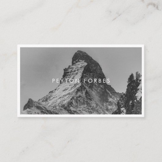 ミニマルシンプル主義フォトグラファープロフェッショナル 名刺 (正面)