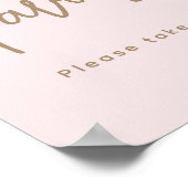 ミニマルシンプル主義ベアーベビーシャワー特典 ポスター (角)