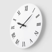 ミニマルシンプル主義ローマ数字 |壁時計 ラージ壁時計 (傾斜)