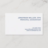 ミニマルシンプル主義会計士 名刺 (正面)