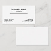 ミニマルシンプル主義会計士 名刺 (正面/裏面)