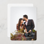 ミニマルシンプル主義 | 写真パーソナライズされた招待状 (正面/裏面)