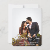 ミニマルシンプル主義 | 写真パーソナライズされた招待状 (正面)