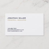 ミニマルシンプル仲介者 名刺 (正面)