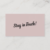 ミニマルシンプル引っ越しましたムーヴピンクカード 名刺 (裏面)