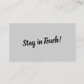 ミニマルシンプル引っ越しましたライトグレーカード 名刺 (裏面)