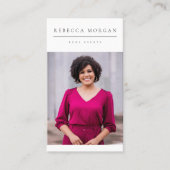 ミニマルシンプル清浄な写真 名刺 (正面)