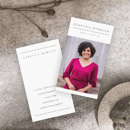 ミニマルシンプル清浄な写真 名刺