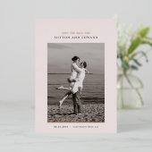 ミニマルシンプル独身の光箔 箔招待状 (立ち正面)