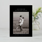 ミニマルシンプル独身の光箔 箔招待状 (立ち正面)