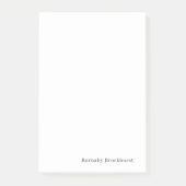 ミニマルシンプル白クラシック男らし ポストイット (正面)