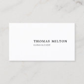 ミニマルシンプル白黒コンサルタント 名刺 (正面)