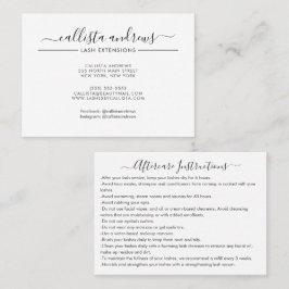 ミニマルシンプル白黒スクリプトの後片付け 名刺