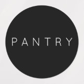 ミニマルシンプル白黒タイポグラフィモダン ラベル (デザイン2)