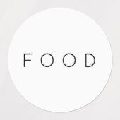 ミニマルシンプル白黒タイポグラフィモダン ラベル (デザイン1)