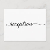 ミニマルシンプル白黒結婚披露宴 エンクロージャーカード (正面)