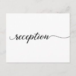 ミニマルシンプル白黒結婚披露宴 エンクロージャーカード