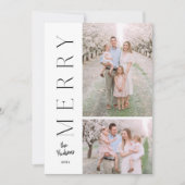 ミニマルシンプル素朴タイポグラフィ2枚 シーズンカード (正面)