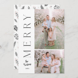 ミニマルシンプル素朴タイポグラフィ2枚 シーズンカード