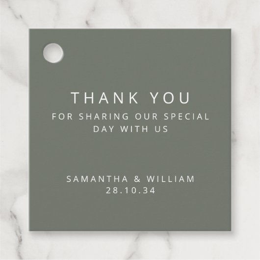 ミニマルシンプル結婚s フェイバータグ (正面)